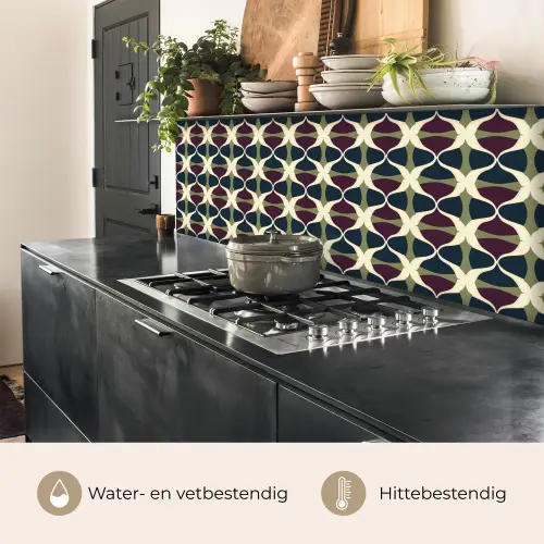 Abstract - Retro - Kleurrijk keuken achterwand 2 middel 871 -usp_NL