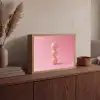 Golfballen - Roze - Drie Light Box met batterij (Wandlamp) middel -sfeer2