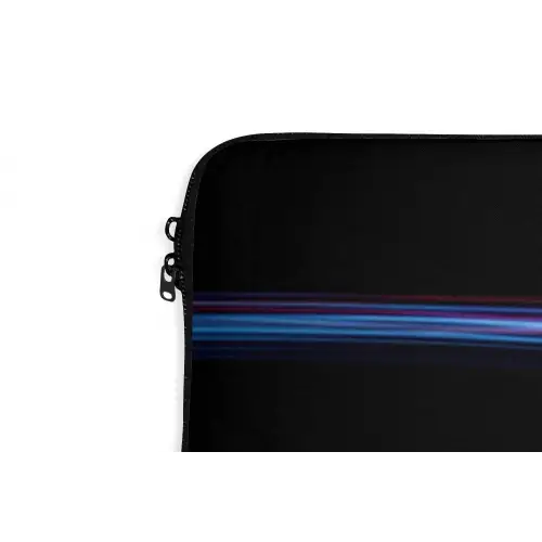 Gaming - Lichtbanen - Golvend - Rood laptophoes neopreen klein -detail