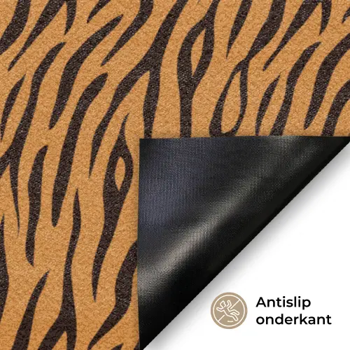 Dier - Oranje - Tijger Deurmat klein 898 -antislip_NL
