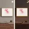 Kwal - Tentakels - Roze Light Box met batterij (Wandlamp) middel -sfeer3