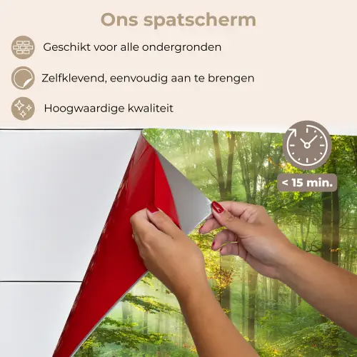 Zon - Bos - Bomen - Natuur - Herfst keuken achterwand spatscherm klein -spatscherm_NL