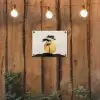 Zwarte boom - Gouden cirkel - Heuvel tuinposter los doek klein -sfeer1