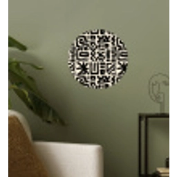 Geometrisch - Figuren - Zwart Wandcirkel behangsticker klein 186 -sfeer2