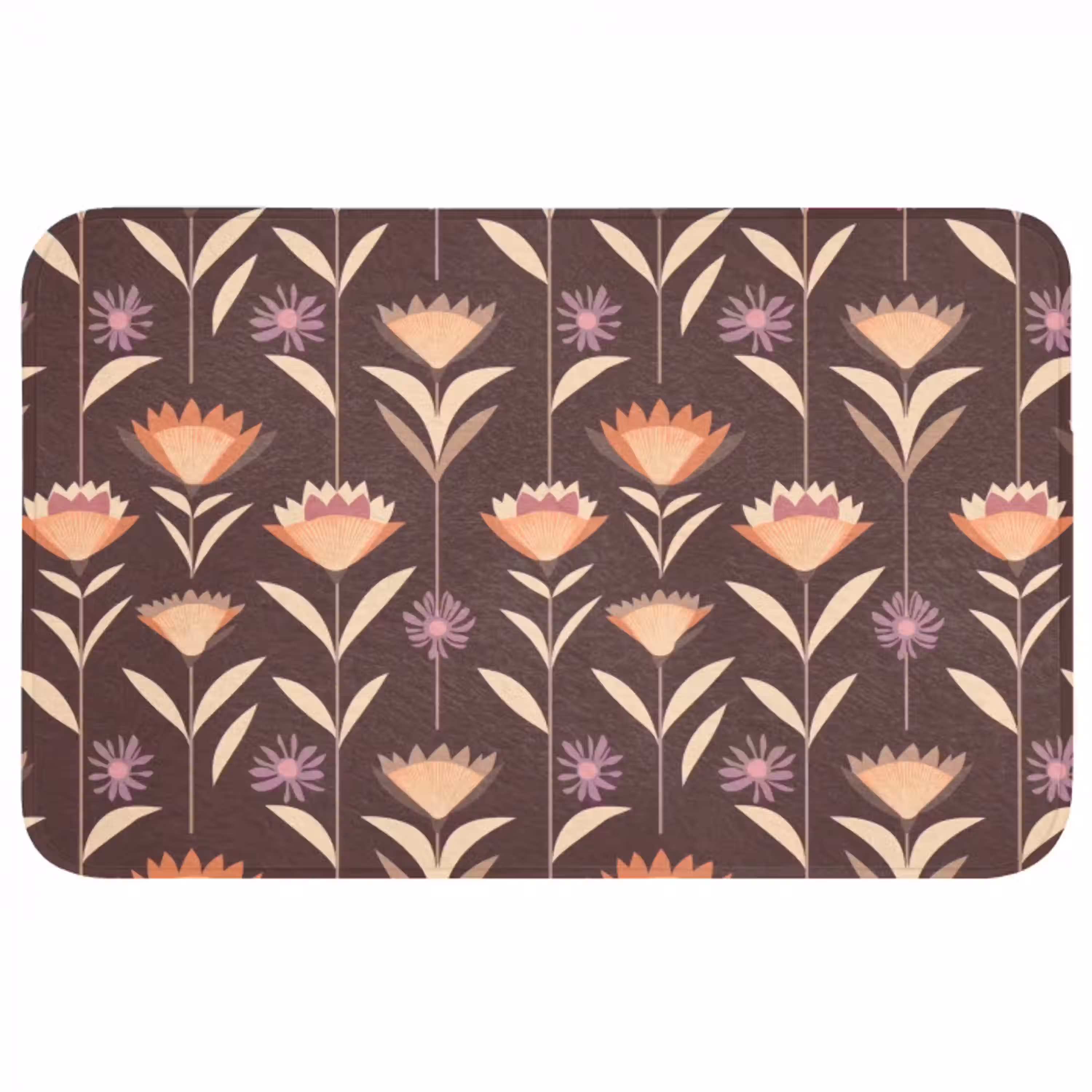 Elegant - Retro - Bruin Badmat middel 997 -3d