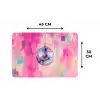 Discobal - Pink - Verf Placemat vinyl groot -specs