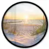 Strand - Zon - Duin - Gras - Zand - Horizon Fotolijst rond zonder passe partout klein -3d