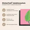 Illustratie - Blad - Minimalistisch - Groen Inductie beschermer vinyl 3mm middel -tsfeer2_DE