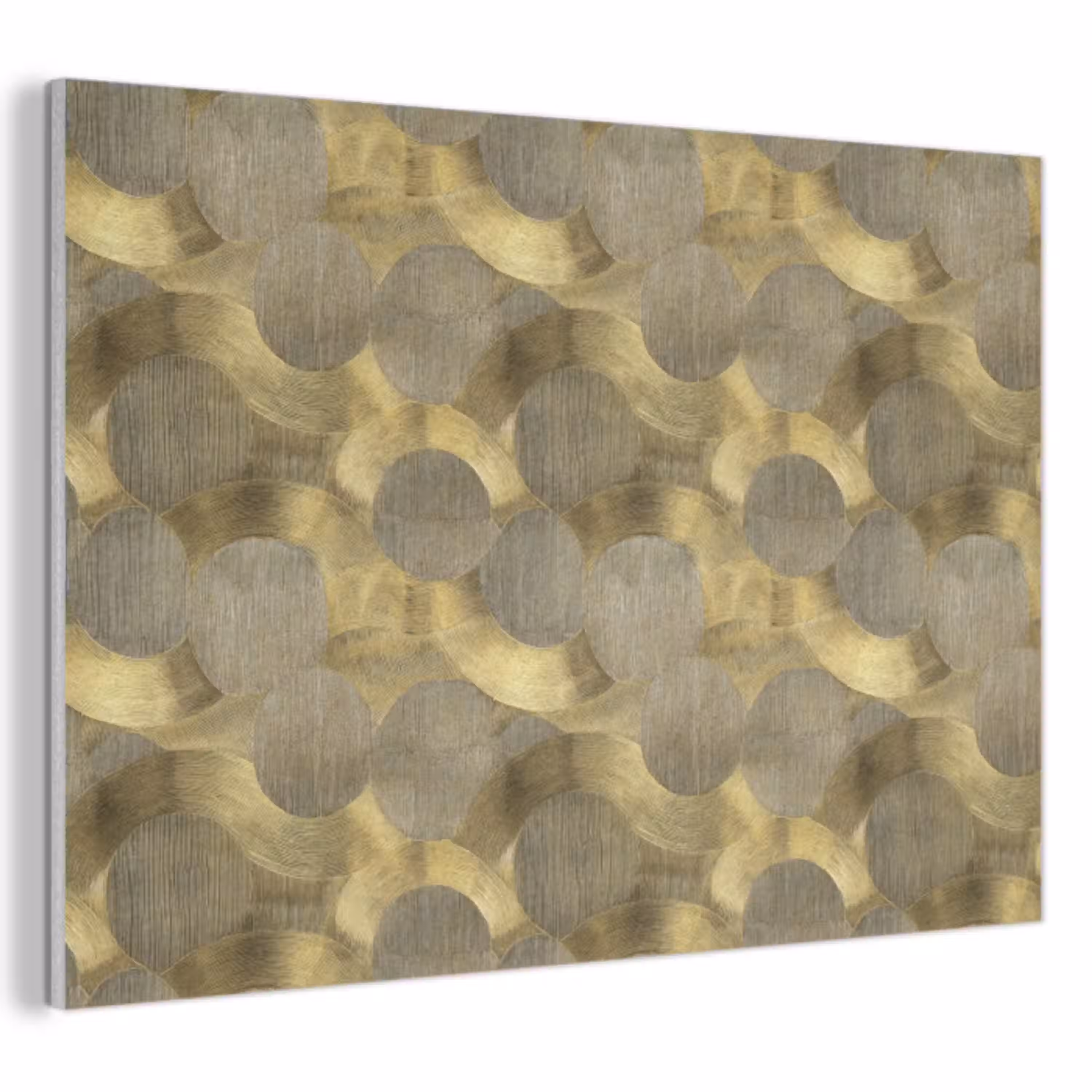 Modern - Geometrisch - Goud PET vilt klein 837 -3d