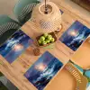 Golven - Zee - Kleurrijk - Rotsen Placemat vinyl groot -zzsfeer5_Kitchenyeah-website