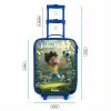 Jongen - Voetbal - Bos - Bomen Kinderkoffer - Blauw klein -productfoto_formaten