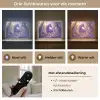 Eenhoorn - Paars - Sprookje - Fantasy dier Light Box met batterij (Wandlamp kind) middel -USP_lichtkleurNL