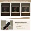 Rode - Bloemen - Vaas Light Box met batterij (Wandlamp) middel -USP_dimbaarNL