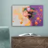 Abstract - Vrouw - Bloemenkroon - Goud canvas 2cm klein -sfeer4