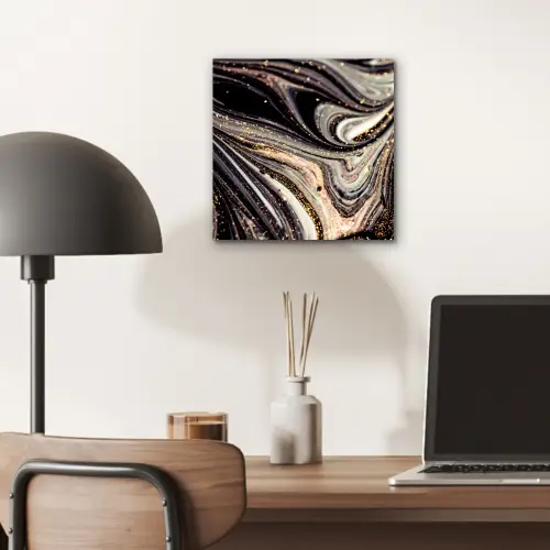 Marmerlook - Zwart - Goud - Wit - Glitter - Marmer aluminium wit klein -sfeer5