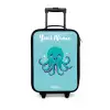 Octopus - Water - Blauw Kinderkoffer - Zwart klein -3d
