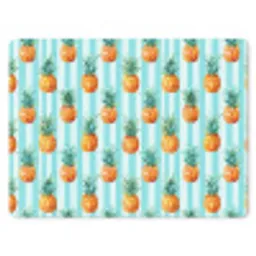 Ananas - Strepen - Groen muismat rubber klein 262 -3d