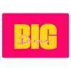 Dream big - Roze - Geel - Minimalistisch Placemat vinyl groot -zzsfeer1_Kitchenyeah-website