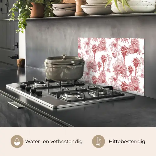 Jungle - Natuur - Rood keuken achterwand spatscherm klein 900 -usp_NL