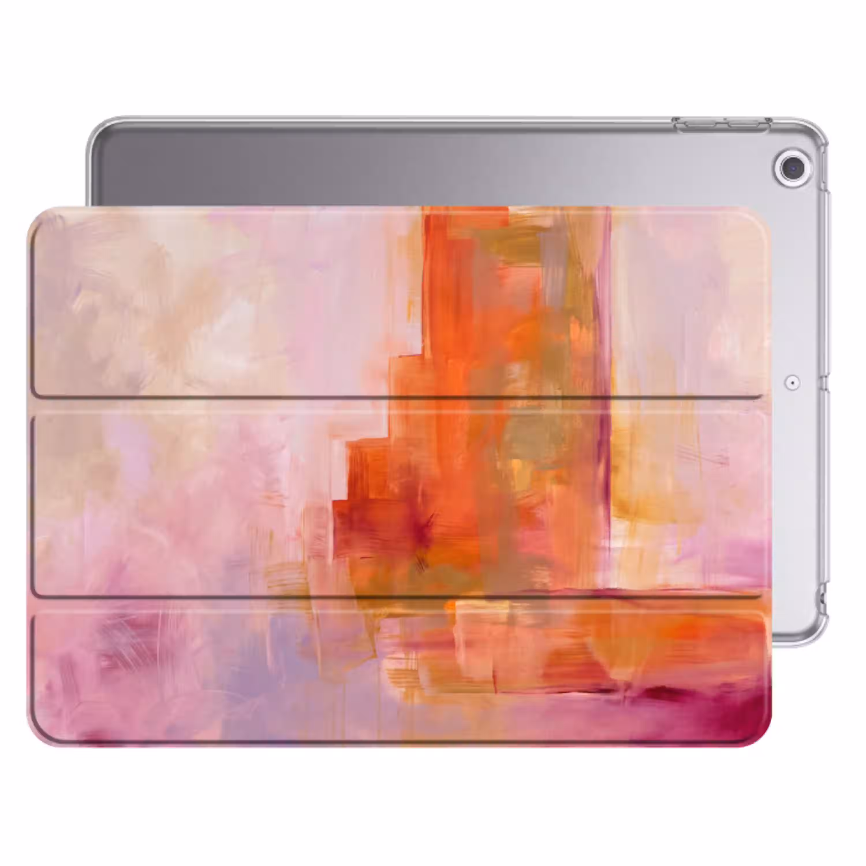 Abstract - Borstelstreken - Kunst - Paars - Goud Apple iPad 2017 middel -threedimensional_3d_global