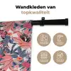 Tropisch - Zomer - Vlinder - Perzik Wandkleed katoen klein 269 -sfeer2