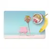 Palmboom - Strandhuis - Roze Placemat vinyl groot -zzzproduct_Kitchenyeah-website