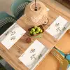 Wilde dieren - Safari - Pastel kleuren - Watercolor - Vliegtuig Placemat vinyl groot -zzsfeer5_Kitchenyeah-website