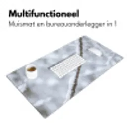 Vogeltje - Sneeuw - Tak - Winter - Zacht Muismat XXL klein -sfeer4