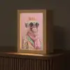 Sjaal - Aap - Zonnebril - Jasje Light Box met kabel (Tafellamp) klein -z3d_website