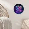 Quote - Neon - Disco - Druiven Wandcirkel plexiglas klein -sfeer5