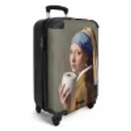 Klassiek - Humor - Kleurrijk NBS - Handbagage koffer - Volwassenen Unisex middel -productfoto_3d
