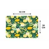 Groen - Bloemen - Citroenpartjes Placemat vinyl groot 368 -specs