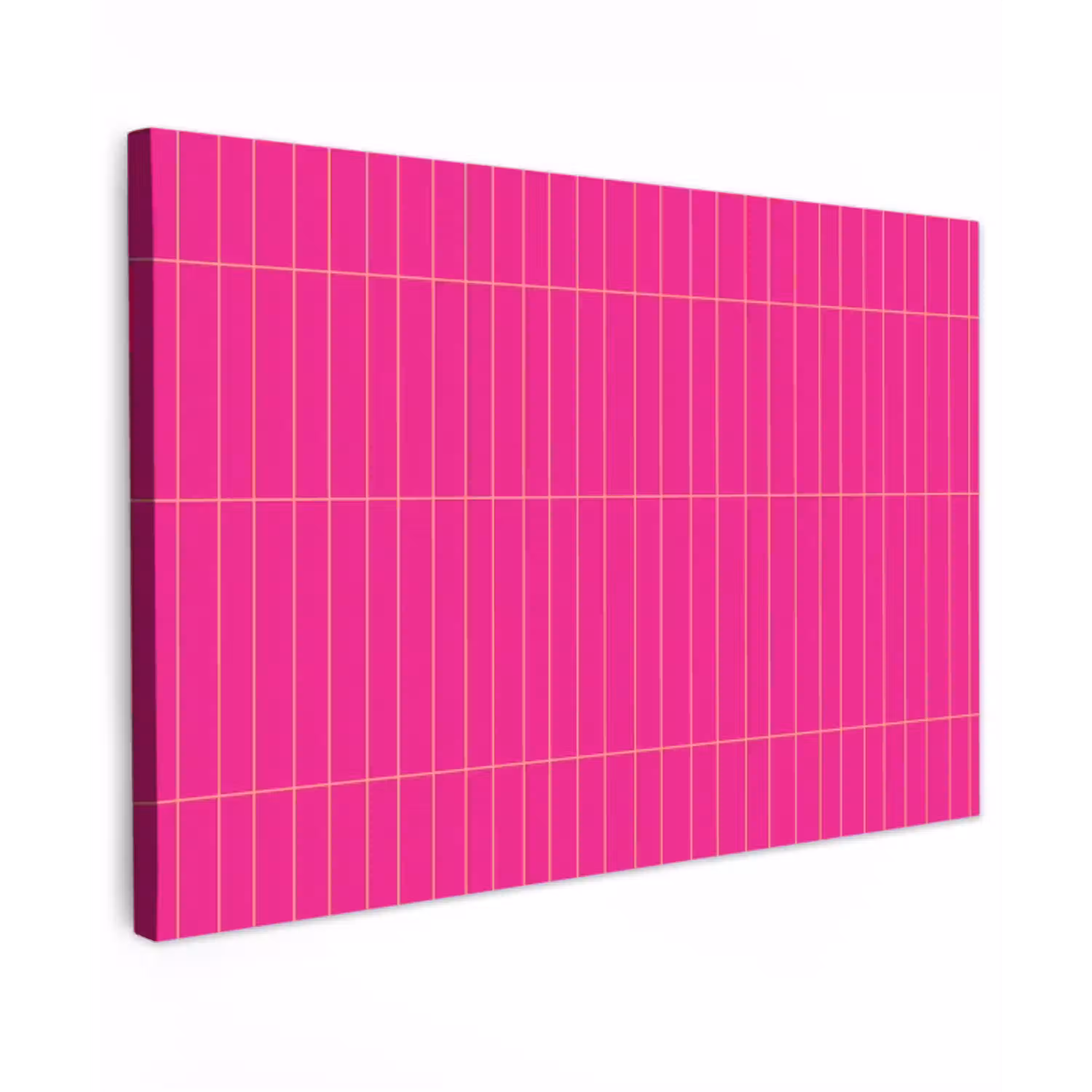 Patroon - Tegel - Magenta - Roze canvas 2cm klein 34 -z3d