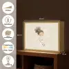Meisje - Voetbal - Beige Light Box met batterij (Wandlamp kind) middel -USP_websiteoverzichtNL