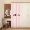 Nice - Strepen - Roze deurposter klein -sfeer3