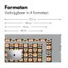 Bloemen - Retro - Bruin Muismat XXL klein 681 -sfeer5