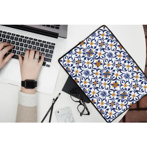 Patroon - Modern - Kleurrijk laptophoes neopreen klein 279 -bureau