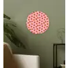 Roze - Watermeloen - Geel - Stippen Wandcirkel kunststof plaat 5mm dik klein 188 -sfeer3