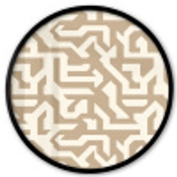 Modern - Abstract - Beige Fotolijst rond zonder passe partout klein 856 -3d