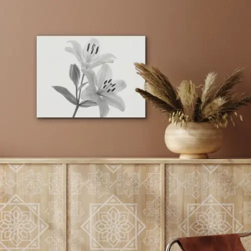 Lelies - Elegant - Zwart - Wit PET vilt klein -sfeer4