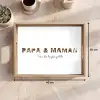 Papa et Maman - Collage de lettres Dienblad Rechthoek middel -USP_Formaat