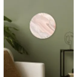 Marmer - Patroon - Pastel - Abstract - Marmerlook - Luxe Wandcirkel kunststof plaat 5mm dik klein -sfeer3