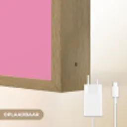 Moeder - Boodschap -Roze Light Box met batterij (Wandlamp) middel -USP_websiteoplaadbaarNL