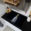 Champagne - Bloemen - Goud - Chique Inductie beschemer met haakjes klein -sfeer1