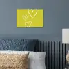 Groen - Hartjes - Wit poster papier klein -sfeer2