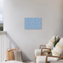Sterretjes - Patroon - Blauw Tuinposter op houten frame 2 cm dik klein 845 -sfeer1