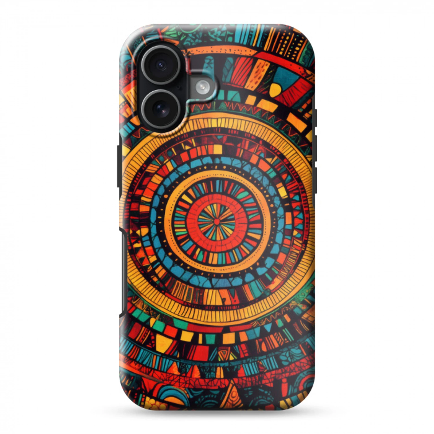 Mandala - Cirkels - Patronen Toughcase MagSafe Apple iPhone 17 klein -3d