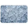 Ijsblokjes - Water - Blauw Badmat klein -3d