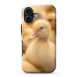 Pijltje - Eend - Natuur - Geel Toughcase MagSafe Apple iPhone 17 klein -3d