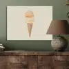 Minimalistisch - Schepijs - Hoorntje - Beige PET vilt klein -sfeer2